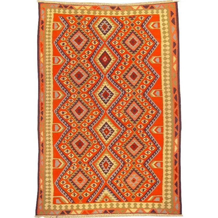 One Of The Kind Ardabil Persian Kilim 8'6" x 5'8"